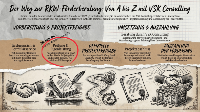 VSK Consulting Beantragung der RKW Förderberatung Schaubild
